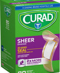 Curad Regular Size Adhesive Bandages Sheer 80-Count Boxes (Pack of 6)