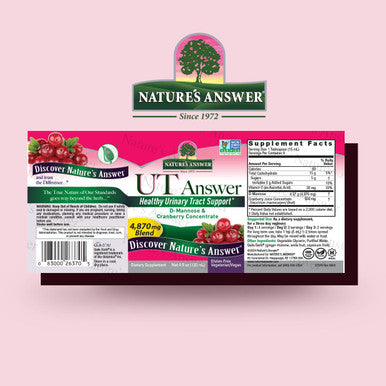 Nature'S Answer UT Answer | Urinary Tract System Support | Cranberry Flavor Dietary Supplement | Alcohol- Gluten- Not Tested on Animals & Vegan 4oz