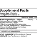 Nutrivein Multi Collagen Pills 2250mg - 180 Collagen Capsules - Type I, II, III, V, X - Anti-Aging, Healthy Joints, Hair, Skin, Bones, Nails, Hydrolyzed Protein Collagen Peptides for Woman and Men