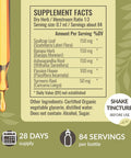 Herbamama Nerve Support Supplement - Vegan Nerve Support Formula With Ashwagandha & Bacopa Monnieri For Brain - Non-Gmo Alcohol & Sugar- Daily Calming Drops For Adults 28-Day Supply