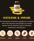 HEART & SOIL Histamine and Immune Support ÃƒÂ¢Ã¢â€šÂ¬Ã¢â‚¬Å“ 3000mg DAO Enzyme Supplements with Bovine Thymus Selenium & Vitamin A ÃƒÂ¢Ã¢â€šÂ¬Ã¢â‚¬Å“ Non-GMO Allergen-Free ÃƒÂ¢Ã¢â€šÂ¬Ã¢â‚¬Å“ 180 Capsules