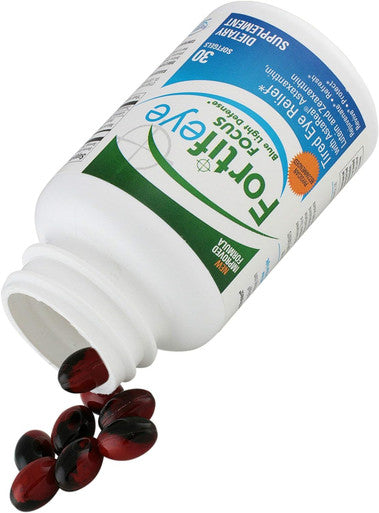 Fortifeye Vitamins Fortifeye Focus Eye Care Supplement | Triple Carotenoid Including Astaxanthin, Lutein, And Zeaxanthin | 30 Softgel Capsules