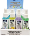 Wish little Hand Sanitizer Spray 60ml (Pack of 24 Sanitizers) Desinfectant and 4 Assorted Scents Lavender, Natural Aloe, Vitamin E, Lemon Citrus Alcohol Based Sanitizer