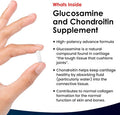 New Leaf Products Glucosamine and Chondroitin High Strength - Enriched With Turmeric And Vitamin C - Glucosamine Sulphate Chondroitin Sulphate Food Supplement - Contributes To The Normal Function of Bones 365 Capsules