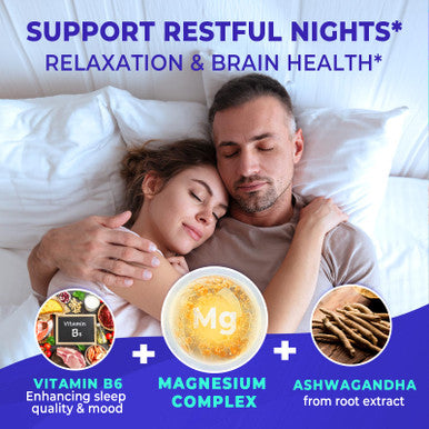 Divinity Nutra Magnesium Ashwagandha Supplement Calming Magnesium Glycinate & Malate Vitamin B6 for Muscles Bone Health Support Muscle Recovery Calm & Relaxation 468mg 120 ct (2 Month Supply)