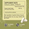 Herbamama Inulin Powder Capsules 1200Mg - Digestive Support & Gut Cleanse With Inulin Prebiotic Fiber - Vegan Non-Gmo Chicory Root Powder Supplement