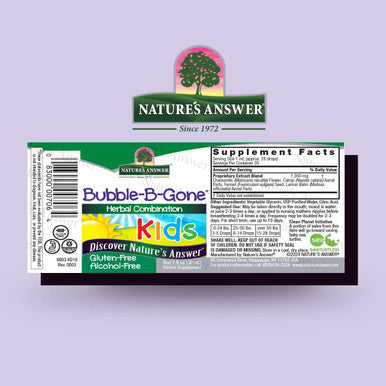 Nature'S Answer - Kid-Bubble-B-Gone 1oz Alcohol Liquid Colic Gas Relief in Infants and Children