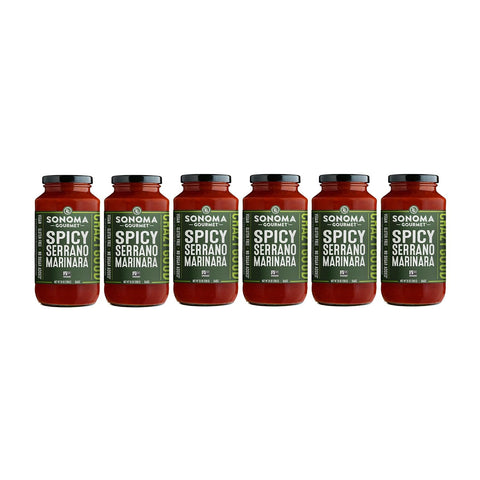 Sonoma Gourmet Seven Veggie Pasta Sauce | Vegan, USDA Organic, Non-GMO, Gluten-Free and No Sugar Added | Made With Fresh Ingredients | 25 Ounce Jars (Pack of 4)