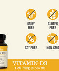 NatureWise Vitamin D3 5000iu 125 mcg 1 Month Supply for Healthy Muscle Function Bone Health and Immune Support NonGMO Gluten Free in ColdPressed Olive Oil Packaging May Vary 30 Count