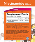NOW Foods Niacinamide 500mg Vitamin B-3 Capsules, 100 Count (3 Pack)