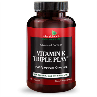 Futurebiotics Vitamin K Triple Play, 60 Vegetarian Capsules