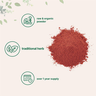 Micro Ingredients Organic Red Yeast Rice Powder 8 Ounce (1 Year Supply) Non-GMO Vegan Friendly