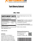 Bulksupplements.Com Tart Cherry Extract Powder - Herbal Supplement, Antioxidant Source - Gluten Free, Sugar Free - 500Mg Per Serving, 500 Servings (250 Grams - 8.8 Oz)