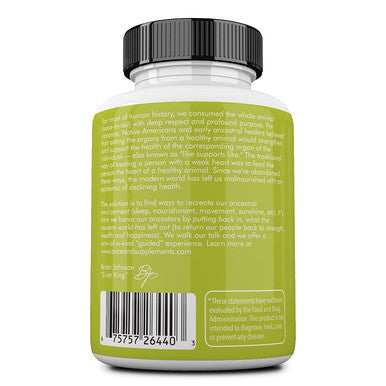 Ancestral Supplements Intestines with Stomach (Tripe) Supports Gut & Digestive Health (180 Capsules)