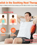 Back Massager With Heat For Pain Relief Deep Tissue, Portable Massage Chair Cushion And Seat Pad For Office/Home Gifts For Men & Women