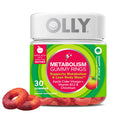 OLLY Metabolism Gummy Rings Apple Cider Vinegar Vitamin B12 Chromium Energy and Digestive Health Chewable Supplement Apple Flavor 30 Count
