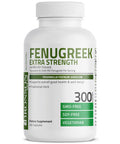 Bronson Fenugreek Seed Powder Capsules Extra Strength, Trigonella Foenum-Graecum, Non-Gmo, Soy-Free, Vegetarian, 300 Capsules
