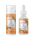 LilyAna Naturals C Plus Vitamin C Eye Cream 1 Oz and Vitamin C Serum 1 Oz Bundle AntiAging Cream for your Eyes and Face Serum with Hyaluronic Acid and Vitamin E Reduces Age Spots and Sun Damage