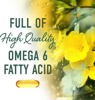 Evening Primrose Oil 1300mg (120 Softgels) 10% GLA from Cold-Pressed EPO Oil. No Preservatives or Artificial Additives; Non-GMO & Gluten Free