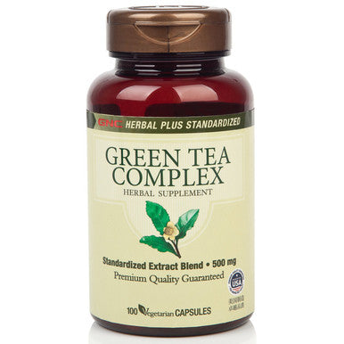 Gnc Herbal Plus Green Tea Complex 500Mg, 100 Capsules, Metabolism Support
