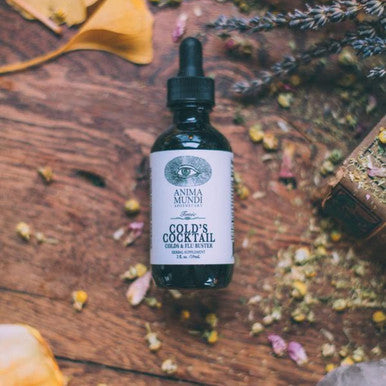 Anima Mundi Cold's Cocktail Immune Support Drops - Immune Booster Supplement with Echinacea, Garlic, Turmeric Root & Fresh Ginger - Immune System Support Liquid Supplement (2oz / 60ml)