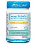 Life Space Acne Relief + Skin Rebalance Probiotic 6 In 1 Scientific Formula &