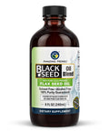 Amazing Herbs Cold-Pressed Black Seed And Flax Seed Oil Blend - Gluten-Free, Non-Gmo, High In Omega 3, 6, & 9, Supports Joint, Brain, And Heart Function - 8 Fl Oz