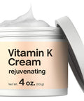 Vitamin K Cream 4 oz Premium Formula for Bruises Spider Veins Dark Circles Broken Capillaries Eyes and Face Paraben and SLS Free by Coera
