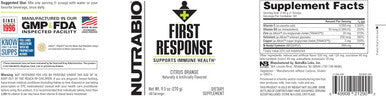 Nutrabio First Response Vitamin Supplement 270g May Help Fortify Your Immune System for Everyday Health and Wellness