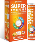 nutrazul Super Immune 30 Effervescent Tablets Maintains Immune Function and Antioxidant Support 20 Vitamins Minerals and Herbs Orange Flavour