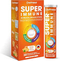 nutrazul Super Immune 30 Effervescent Tablets Maintains Immune Function and Antioxidant Support 20 Vitamins Minerals and Herbs Orange Flavour