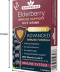 Natures Aid Elderberry Immune Support Hot Drink with Vitamins C & D 7 Sachets