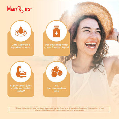 Maryruth Organics Collagen Booster Liposomal Sugar Liquid Collagen Booster With Vitamin C, E, Zinc, Copper & Silica Skin Care & Joint Support Vegan Non-Gmo Gluten 14 Servings