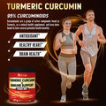 Turmeric Curcumin & Immune Support, 95% Curcuminoids, Equivalent to 14000mg, with Ginger, Garlic Bulb, Elderberry, Quercetin, Joint Inflammatory & Absorption Support, Immune Defense Supplement.