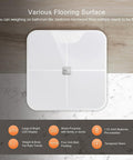 iHealth Nexus Smart Scale for Body Weight Bluetooth, Digital Bathroom Scale Body Fat and Muscle, Body Composition Monitor Health Analyzer for BMI Compatible for iOS & Android Accurate to 0.1lb-White