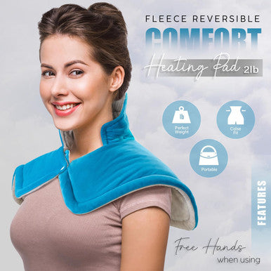 Heating Pad For Neck And Shoulders, Gifts For Women, Men, Mom, Dad, Christmas, Birthday, Mothers Day, Fathers Day - Weighted Neck Heating Pad For Pain Relief, 6 Heat Setting 2H Auto-Off Home Office