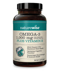 Naturewise High-Potency 1000Mg Omega 3 With 600Mg Epa, 400Mg Dha, & Vitamin E - Supplement For Heart, Brain, Eye, Joint, Bone