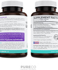 PURE CO Organic Lions Mane Supplement Capsules USDA Organic Mushroom Supplement Capsules with 1000mg Lion's Mane 10:1 Extract per Serving with 30% Polysaccharides Vegan and Non GMO 1 Month Supply