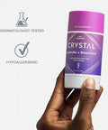 Crystal Magnesium Solid Stick Natural Deodorant NonIrritating Aluminum Deodorant for Men or Women Safely and Effectively Fights Odor Lavender Rosemary 2.5 oz