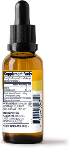 Vimergy USDA Organic Goldenseal Extract, 57 Servings Alcohol-Free Goldenseal Tincture - Gluten-Free, Non-GMO, Kosher, Corn-Free, Soy-Free, Vegan & Paleo (115 ml)