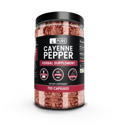 PURE ORIGINAL INGREDIENTS Cayenne Pepper, Ceylon Cinnamon, Turmeric Curcumin Bundle (730 Capsules)