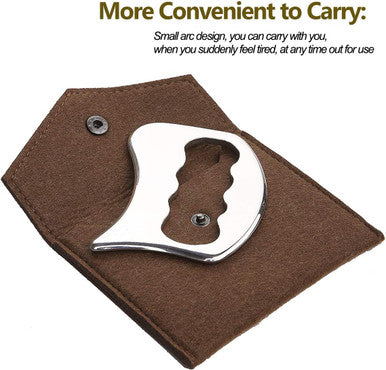 FeelSport Stainless Steel Gua Sha Tools-Massage Scraping Tool For Soft Tissue Mobilization,Physical Therapy For Back, Legs, Arms