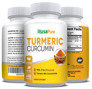 Turmeric Curcumin Bioperine Black 600 mg - Vegetarian