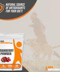 Bulksupplements.Com Cranberry Powder - Cranberry Supplements For Women & Men, Dried Cranberries Unsweetened - For Urinary Tract Health, Gluten Free & Sugar Free, 5G Per Serving, 250G (8.8 Oz)