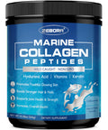 Zebora Marine Collagen Peptides Powder With Hyaluronic Acid Keratin - Wild Caught Hydrolyzed Fish Collagen With Multivitamins - Support Skin Hair Nail Keto Friendly 35 Servings
