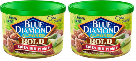 Blue Diamond Almonds, Classic Blueberry Flavored Sweet Snack Nuts, Non-GMO, Kosher, and No Gluten Ingredients or Artificial Flavors, Great size for On-the-go, Lunch, Adults and Kids, 6oz Can