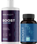 Hair Regrowth Supplement Plus Advanced Biotin Shampoo Set - Biotin Hair Growth Pills For Men And Women Plus Volumizing Shampoo With Castor Rosemary And Biotin For Thinning Hair