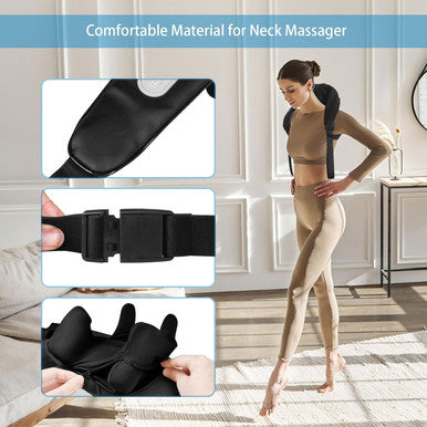 Neck And Shoulder Deep Tissue Massager, Cordless Deep Kneading Massagers With 6 Massage Nodes, Shiatsu Neck Back Shoulder Massager With Heat For Traps, Back & Leg, Gifts For Men Women, Home Use