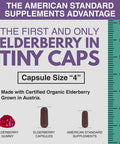 Elderberry European Organic 10,800mg [2 Pack] - Immune Support Immune System Booster, Elderberry Capsule, Black Elderberry for Immunity Support, Alternative to Elderberry Gummies, Elderberry Syrup