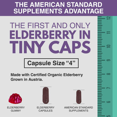 Elderberry European Organic 10,800mg [2 Pack] - Immune Support Immune System Booster, Elderberry Capsule, Black Elderberry for Immunity Support, Alternative to Elderberry Gummies, Elderberry Syrup